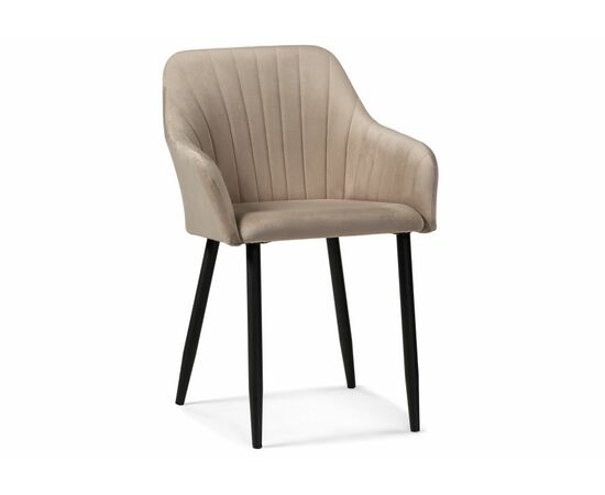 Стул на металлокаркасе Слэм бежевое / черное | Интернет магазин мебели и декора LifeDekor