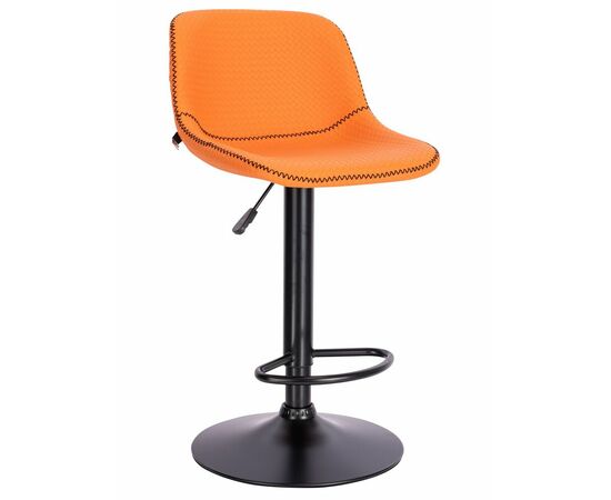 Барный стул Everprof Smile Black Экокожа Оранжевый | Интернет магазин мебели и декора LifeDekor