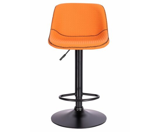 Барный стул Everprof Smile Black Экокожа Оранжевый, изображение 3 | Интернет магазин мебели и декора LifeDekor