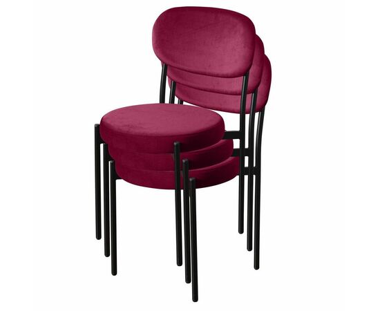 Стул Mason, бархат винно-красный 16, изображение 7 | Интернет магазин мебели и декора LifeDekor