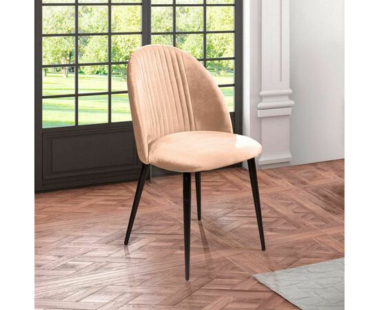 Стул Franco, бархат бежевый 5, изображение 4 | Интернет магазин мебели и декора LifeDekor