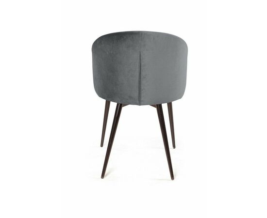 Стул Mont Blanc, бархат светло-серый 26 / черный конус, изображение 8 | Интернет магазин мебели и декора LifeDekor