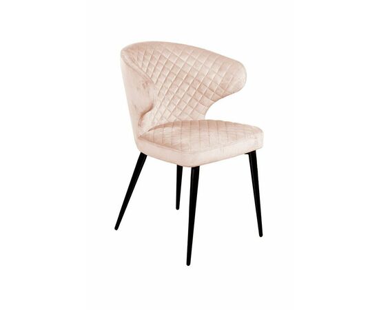 Стул Richard ромб, бархат светло-бежевый 2 | Интернет магазин мебели и декора LifeDekor