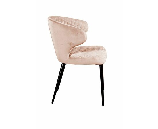 Стул Richard ромб, бархат светло-бежевый 2, изображение 3 | Интернет магазин мебели и декора LifeDekor