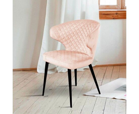 Стул Richard ромб, бархат светло-бежевый 2, изображение 11 | Интернет магазин мебели и декора LifeDekor