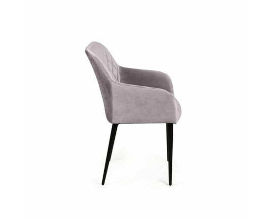 Стул с подлокотниками Robert, бархат светло-серый 26, изображение 3 | Интернет магазин мебели и декора LifeDekor