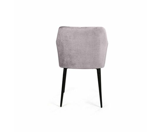 Стул с подлокотниками Robert, бархат светло-серый 26, изображение 7 | Интернет магазин мебели и декора LifeDekor