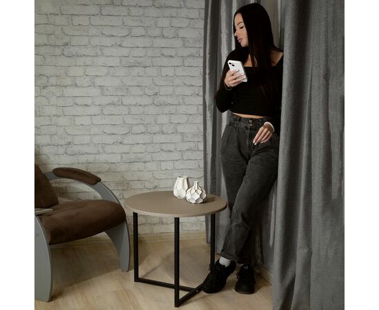 Стол журнальный BeautyStyle 27 текстиль темный/черный, изображение 11 | Интернет магазин мебели и декора LifeDekor