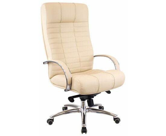 Кресло руководителя Everprof Atlant AL M Кожаное Бежевый | Интернет магазин мебели и декора LifeDekor