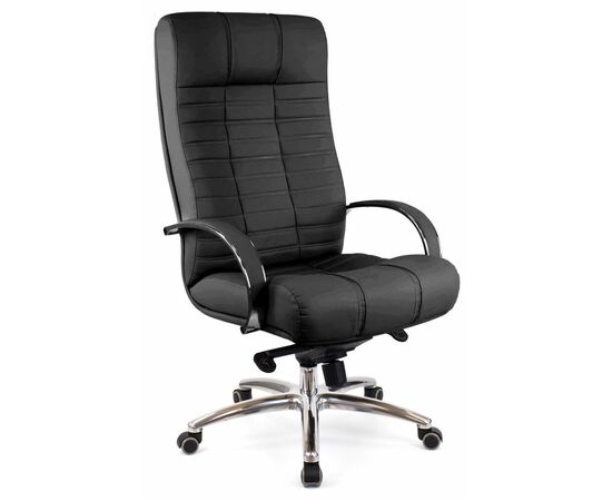 Кресло руководителя Everprof Atlant AL M Кожаное Черный | Интернет магазин мебели и декора LifeDekor