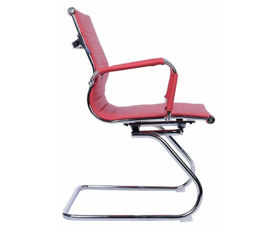 Кресло для посетителей Everprof Leo CF Экокожа Красный, изображение 2 | Интернет магазин мебели и декора LifeDekor
