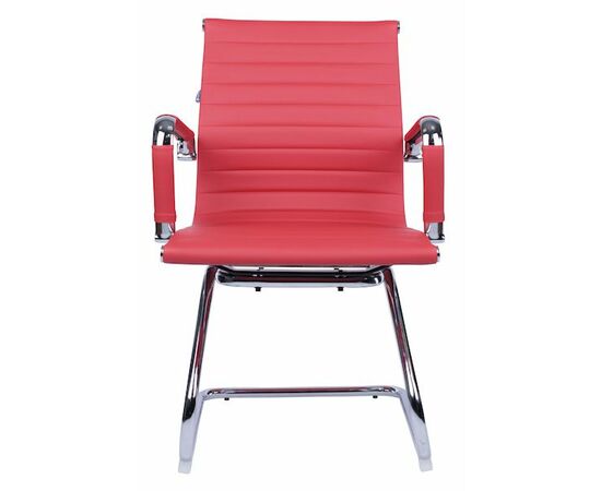 Кресло для посетителей Everprof Leo CF Экокожа Красный, изображение 3 | Интернет магазин мебели и декора LifeDekor