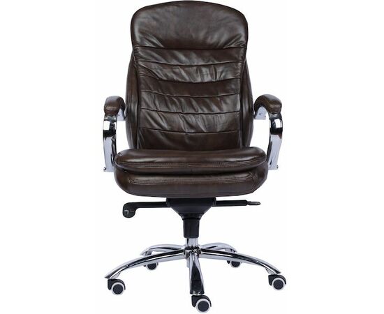 Кресло руководителя Everprof Valencia M Кожаное Коричневый, изображение 3 | Интернет магазин мебели и декора LifeDekor