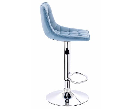 Барный стул Everprof Cooper Ткань Голубой, изображение 3 | Интернет магазин мебели и декора LifeDekor