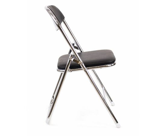 Кресло для посетителей Everprof Joker Chrome Экокожа Черный, изображение 2 | Интернет магазин мебели и декора LifeDekor