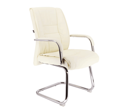 Кресло для посетителей Everprof Kent CF Экокожа Кремовый | Интернет магазин мебели и декора LifeDekor
