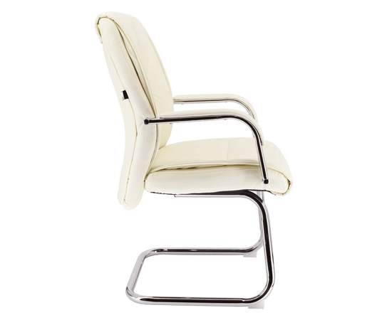 Кресло для посетителей Everprof Kent CF Экокожа Кремовый, изображение 2 | Интернет магазин мебели и декора LifeDekor