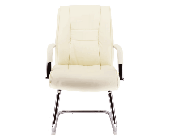 Кресло для посетителей Everprof Kent CF Экокожа Кремовый, изображение 3 | Интернет магазин мебели и декора LifeDekor