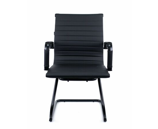 Кресло для посетителей Everprof Leo Black CF Экокожа Черный, изображение 3 | Интернет магазин мебели и декора LifeDekor