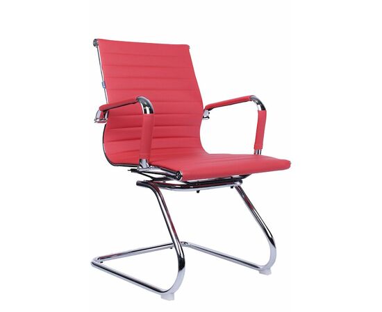Кресло для посетителей Everprof Leo CF Экокожа Красный | Интернет магазин мебели и декора LifeDekor