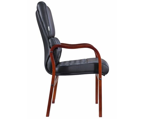 Стул руководителя Everprof President Wood CF Экокожа Черный, изображение 3 | Интернет магазин мебели и декора LifeDekor