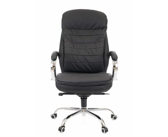 Кресло руководителя Everprof Valencia M Кожаное Черный, изображение 3 | Интернет магазин мебели и декора LifeDekor