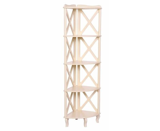 Этажерка-стеллаж угловая "Джульетта"-4 (дуб шампань) Вис | Интернет магазин мебели и декора LifeDekor