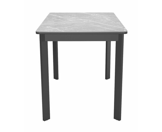 Стол DikLine LK110 Керамика Серый мрамор/подстолье черное/опоры черные, изображение 6 | Интернет магазин мебели и декора LifeDekor