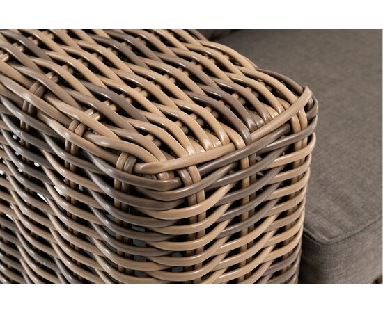 "Палермо" диван из искусственного ротанга трехместный, цвет соломенный, изображение 4 | Интернет магазин мебели и декора LifeDekor