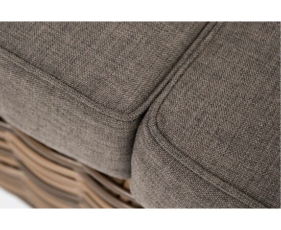 "Палермо" диван из искусственного ротанга трехместный, цвет соломенный, изображение 5 | Интернет магазин мебели и декора LifeDekor