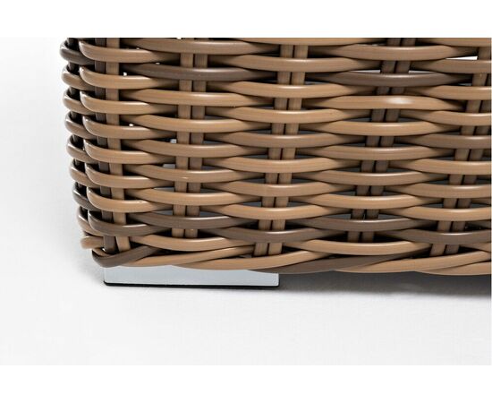 "Палермо" диван из искусственного ротанга трехместный, цвет соломенный, изображение 7 | Интернет магазин мебели и декора LifeDekor