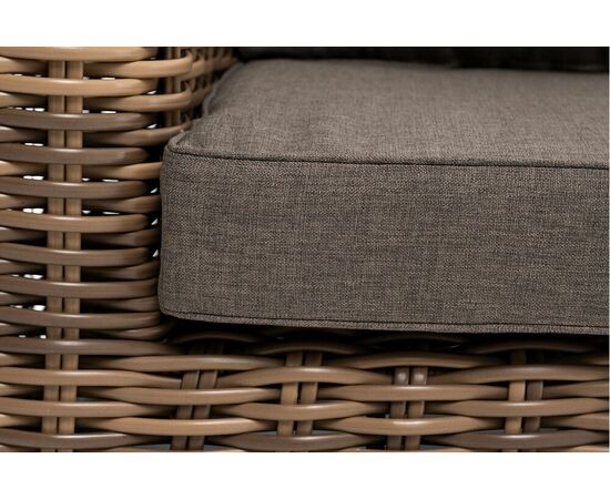 "Палермо" диван из искусственного ротанга трехместный, цвет соломенный, изображение 9 | Интернет магазин мебели и декора LifeDekor