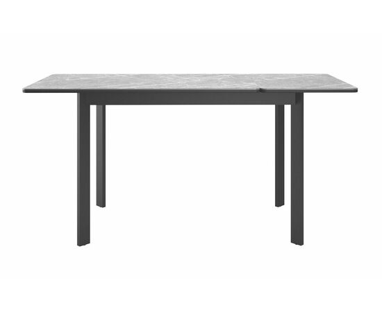 Стол DikLine LK110 Керамика Серый мрамор/подстолье черное/опоры черные, изображение 3 | Интернет магазин мебели и декора LifeDekor