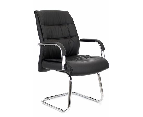 Кресло для посетителей Everprof Bond CF Экокожа Черный | Интернет магазин мебели и декора LifeDekor