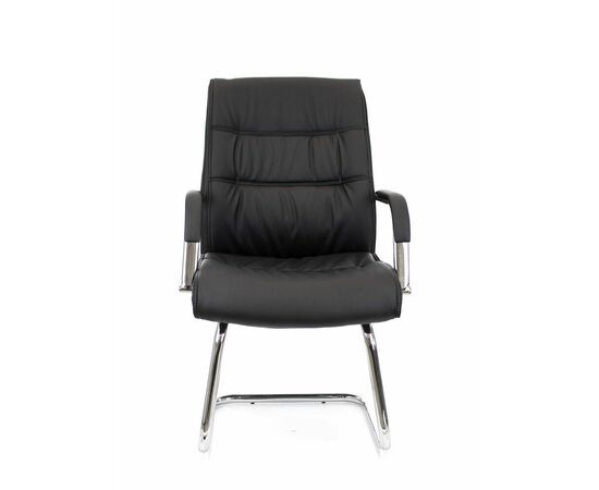 Кресло для посетителей Everprof Bond CF Экокожа Черный, изображение 3 | Интернет магазин мебели и декора LifeDekor