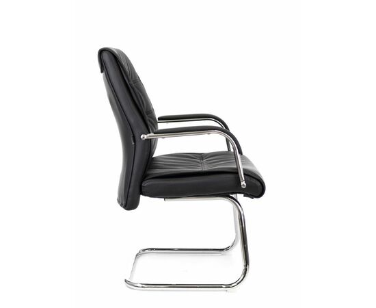 Кресло для посетителей Everprof Bond CF Экокожа Черный, изображение 2 | Интернет магазин мебели и декора LifeDekor