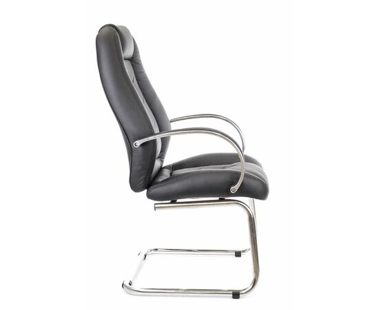 Кресло для посетителей Everprof Drift Lux CF Экокожа Черный, изображение 2 | Интернет магазин мебели и декора LifeDekor