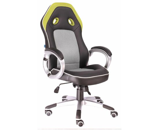 Геймерское кресло Everprof Drive TM Ткань+Экокожа Зеленый | Интернет магазин мебели и декора LifeDekor