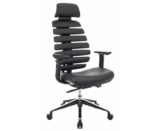 Эргономичное кресло Everprof Ergo Black Кожаное Черный | Интернет магазин мебели и декора LifeDekor
