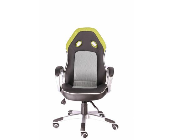 Геймерское кресло Everprof Drive TM Ткань+Экокожа Зеленый, изображение 3 | Интернет магазин мебели и декора LifeDekor