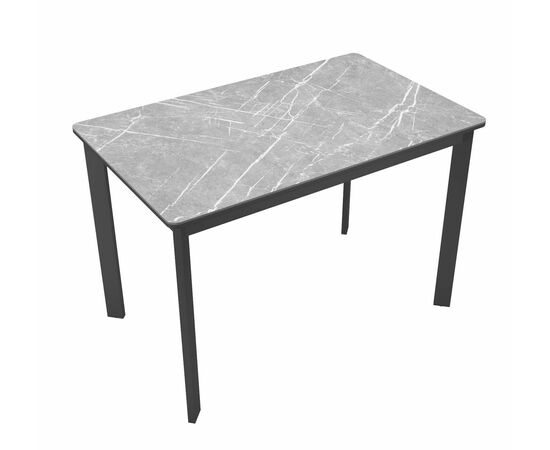 Стол DikLine LK110 Керамика Серый мрамор/подстолье черное/опоры черные, изображение 8 | Интернет магазин мебели и декора LifeDekor