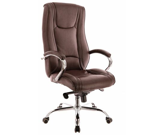 Кресло руководителя Everprof King M Экокожа Коричневый | Интернет магазин мебели и декора LifeDekor