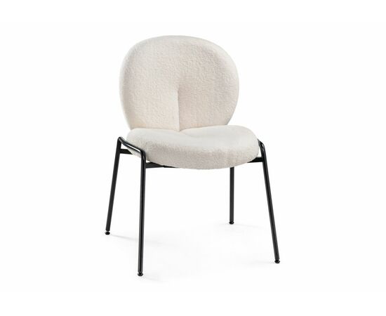 Стул на металлокаркасе Kalipso 1 white / black | Интернет магазин мебели и декора LifeDekor