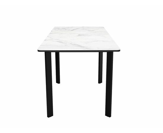 Стол DikLine LK110 Керамика Белый мрамор/подстолье черное/опоры черные, изображение 6 | Интернет магазин мебели и декора LifeDekor