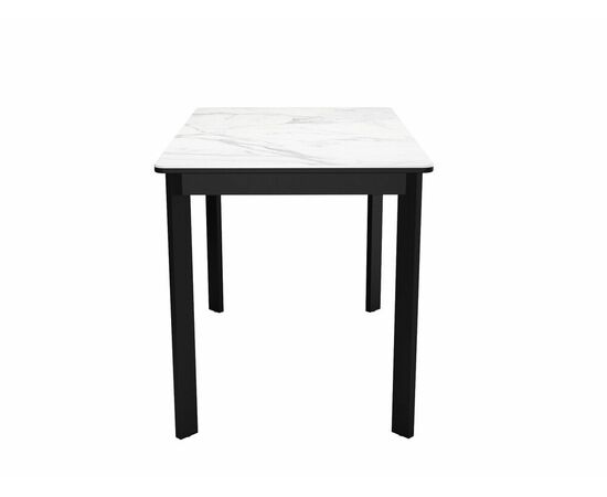 Стол DikLine LK110 Керамика Белый мрамор/подстолье черное/опоры черные, изображение 5 | Интернет магазин мебели и декора LifeDekor