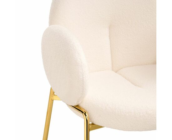 Стул на металлокаркасе Kalipso 1 white / gold, изображение 2 | Интернет магазин мебели и декора LifeDekor