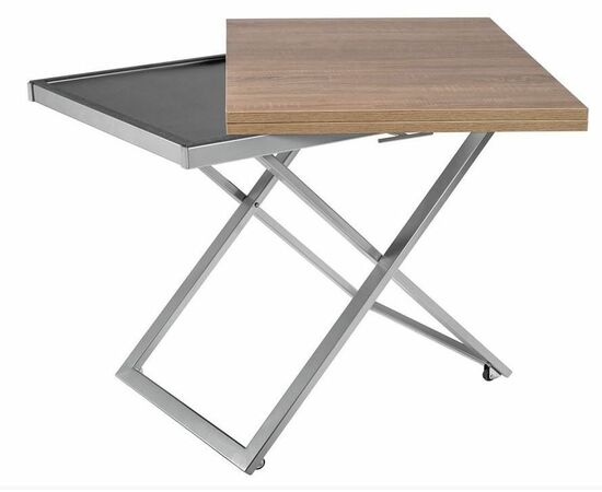 Стол-трансформер Compact (D89/S59 сонома/опоры серебро), изображение 4 | Интернет магазин мебели и декора LifeDekor