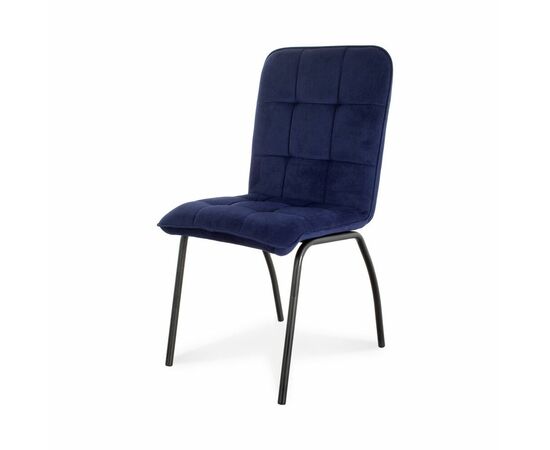 Стул для обеденной зоны SHADO София Велюр синий с черным | Интернет магазин мебели и декора LifeDekor