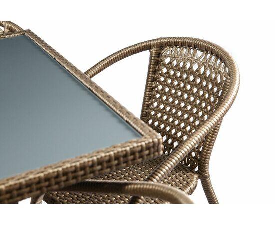 Комплект мебели из ротанга SHADO Виктория бронза серый, изображение 4 | Интернет магазин мебели и декора LifeDekor