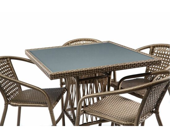 Комплект мебели из ротанга SHADO Виктория бронза серый, изображение 2 | Интернет магазин мебели и декора LifeDekor